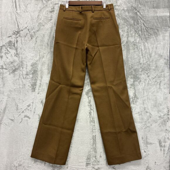 The Kooples Wooly Pique Brown Trouser Pants Pleated NWT 30x32 Wool Preppy - Picture 5 of 7